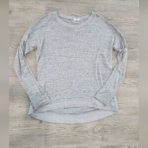 GAP Heather Gray Long Sleeve Top